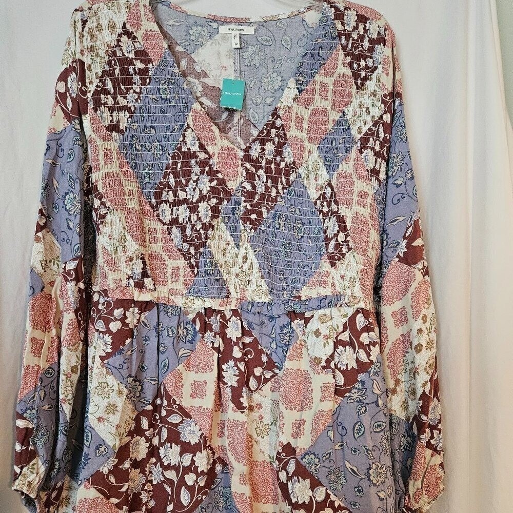 NWT Maurice's tunic blouse